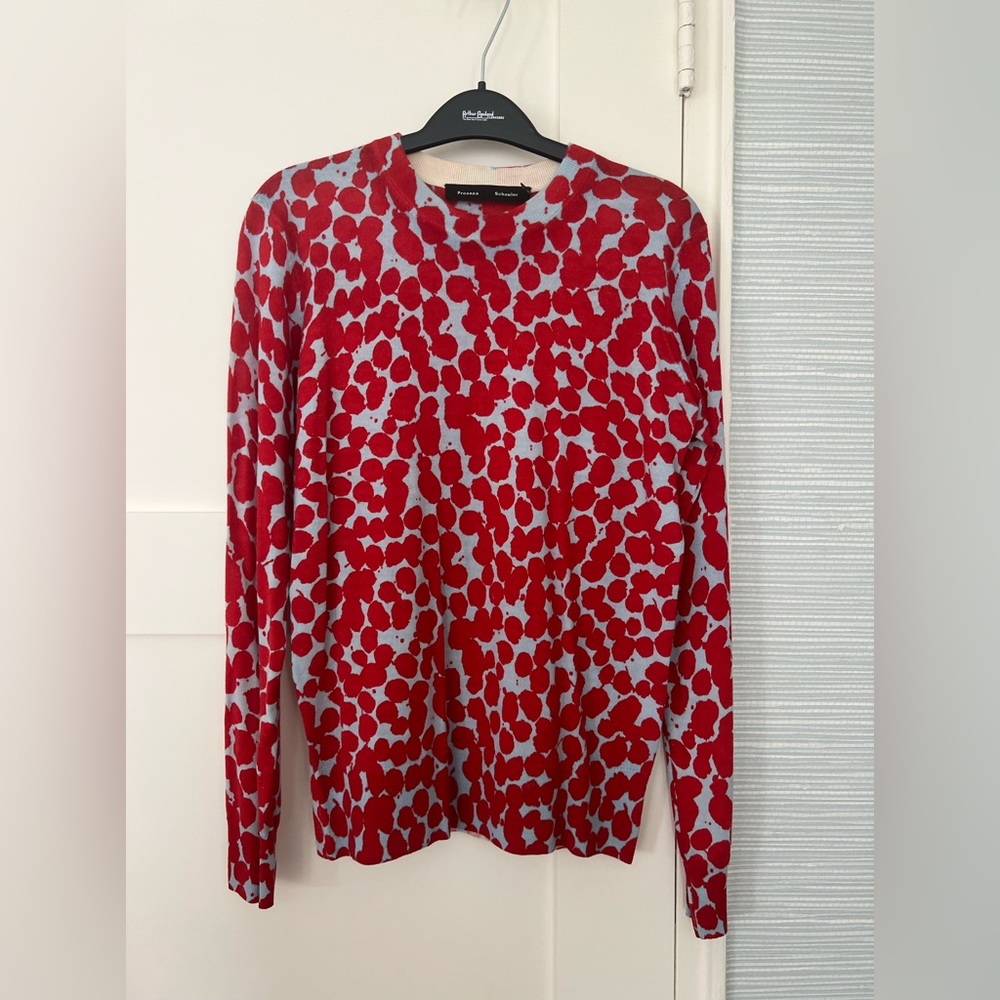 Proneza Schouler Merino Will Printed Sweater.